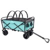 Whisen Collapsible Foldable Wagon Cart with Strapping System, Supports 3pcs Plastic Liner Bag - 2 of 4
