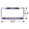 UW Whitewater Alumni Logo Full Size Standard License Plate Metal Frame - 4 of 4