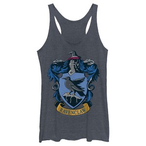 Women's Harry Potter Ravenclaw Crest Racerback Tank Top - 1 of 3
