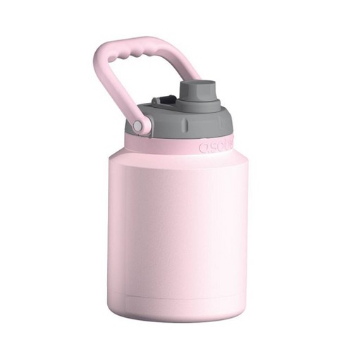 White Skinny Mini Lady Flask - Slim Water Bottle - 8 Oz Insulated