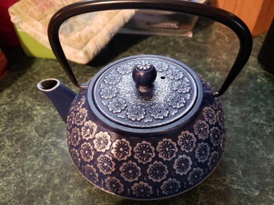 Blue Floral Cast Iron Teapot - 34oz - The Republic of Tea | 34 oz Teapot