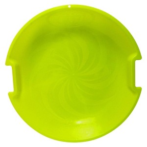 Emsco ESP Day Glow Super V Saucer Disc Sled - Neon Lime - 1 of 4