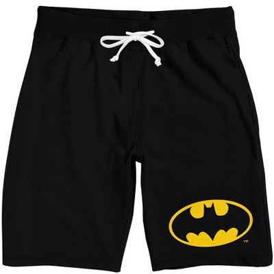 Batman Classic Bat Logo Men's Black Drawstring Sleep Pajama Shorts-medium :  Target