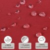 FURNIinspire Outdoor Seat Cushions 2 Pcs Set High Back Patio Chair Cushions, Solid Color Seat Cushion For Garden Porch, Red, 44"*22"*4" - 4 of 4