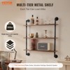 Munora Industrial Pipe Shelf 3 Tier 32x7.87in Wall-Mount for Kitchen Bedroom - 2 of 4