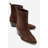 Lexia - Brown Suede Leather Western Boot (Women) brown suede 7 Forever & Always Shoes US - 2 of 4