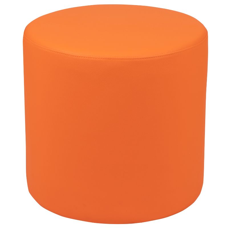 Emma and Oliver 18"H Soft Seating Flexible Circle for Classrooms and Common Spaces - Orange, 1 of 11