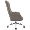 vidaXL Relaxing Chair - Light Gray Velvet Upholstered Armchair with Adjustable Height and Swivel Function for Home/Office Use - 4 of 4