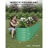 Raised Garden Bed,Galvanized Raised Planter Boxes Outdoor with Easy Assembly, for Vegetables, Fruits, Flower - 2 of 4