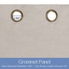 Awesome Home  Texture Room Darkening Grommet Curtains Pair, 52"X108" , Natural - 4 of 4