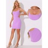 Allegra K Women's Sleeveless Spaghetti Strap Mini Bodycon Dress - 2 of 4