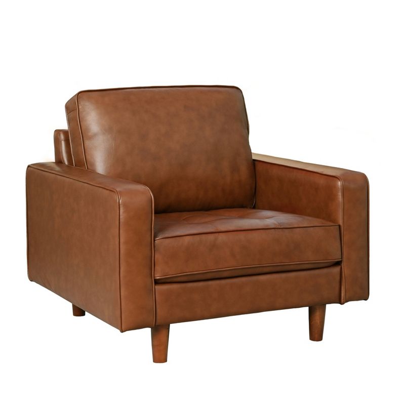 Hobbes Mid-Century Leather Armchair - Abbyson Living, 3 of 13