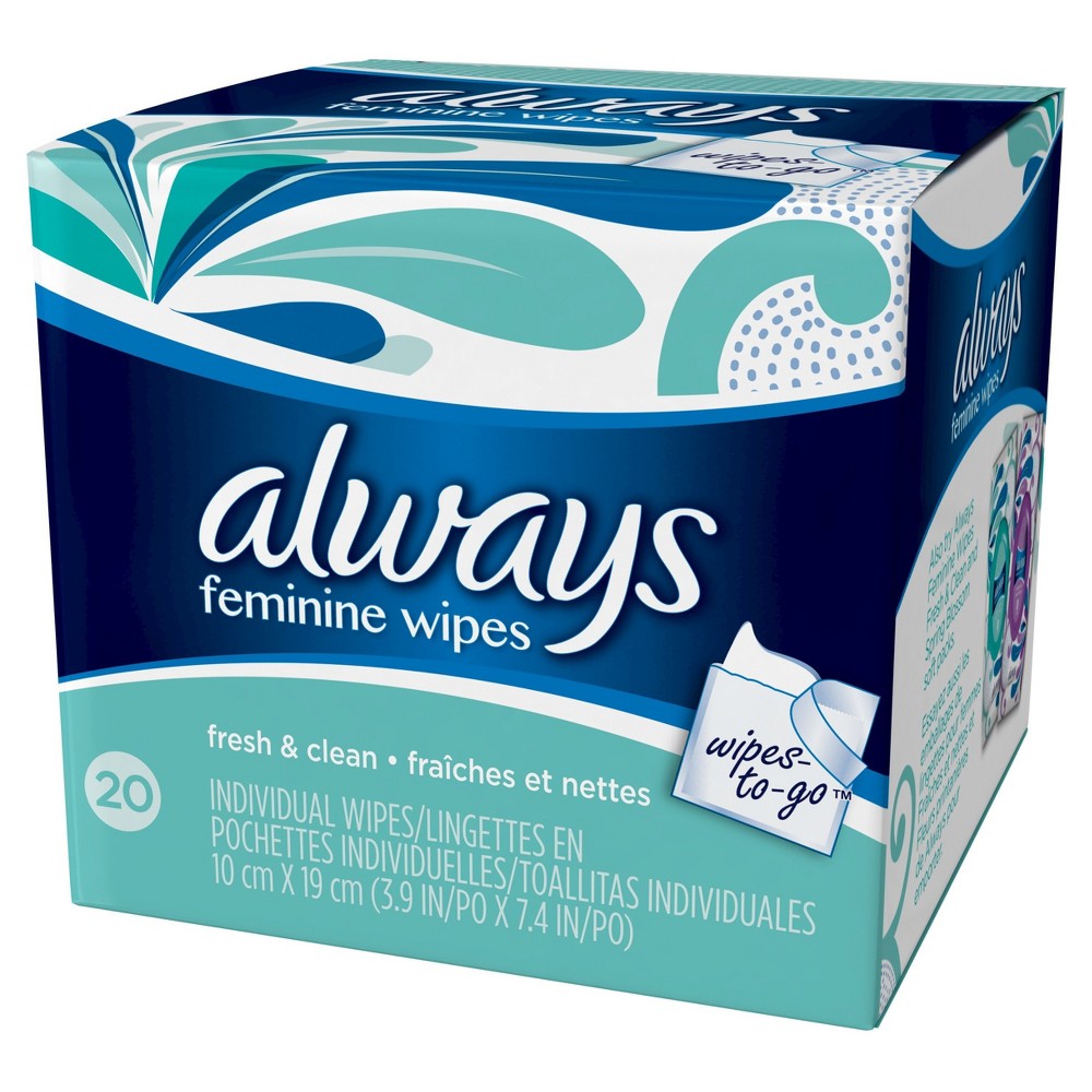 UPC 037000114314 product image for Always Fresh & Clean Feminine Wipes - 20ct | upcitemdb.com