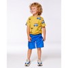 Deux par Deux Boy Parachute Cargo Pocket Shorts Royal Blue - 2 of 4