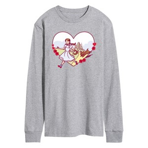 Men's - Wizard of Oz - Dorthy And Toto Heart Long Sleeve Graphic T-Shirt - 1 of 4