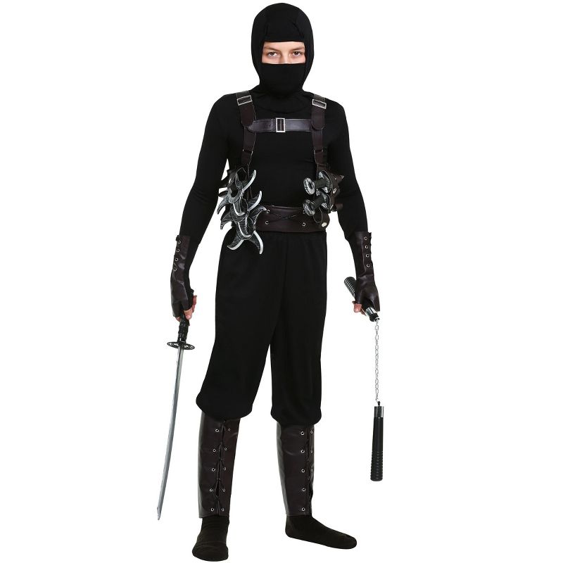 HalloweenCostumes.com Boy's Ninja Warrior Costume, 2 of 3