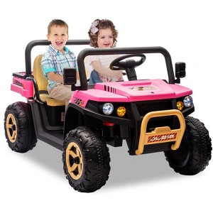 24v Ride On Dump Truck, 2 Seater Electric Ride On Car Toy for Kids, Battery Powered UTV - 1 of 4