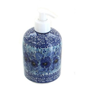 Blue Rose Polish Pottery 573 Ceramika Artystyczna Soap Dispenser - 1 of 1