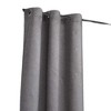 HomeRoots Set of Two 84" Silver Metallic Textured Window Panels - 4 of 4