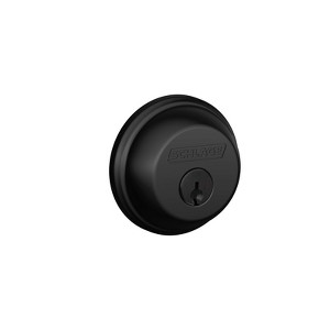 Schlage B-Series Matte Black Brass Single Cylinder Deadbolt - 1 of 1