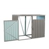Outdoor Garbage Bin Storage Shed, Galvanized Steel Ventilated Trash Can Storage, Metal Bin Shed with Lockable Doors for Garden Yard Lawn - 2 of 4
