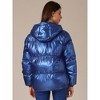 INSPIRE CHIC Women's Casual Shiny Pockets Hooded Winter Puffer Jackets - 4 of 4