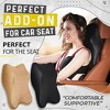 Car Seat Headrest Neck Rest Cushion,100% Pure Memory Foam Neck Pillow with Breathable Removable Cover,Comfortable Ergonomic & Neck Pain Relief,2 Pack - 2 of 4