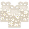 Big Dot of Happiness Tan Daisy Flowers - Square Favor Gift Boxes - Floral Party Bow Boxes - Set of 12 - 2 of 4