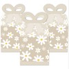 Big Dot of Happiness Tan Daisy Flowers - Square Favor Gift Boxes - Floral Party Bow Boxes - Set of 12 - image 2 of 4