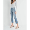 Women's Distressed Slim Straight Jeans - JUST BLACK DENIM - 2 of 4