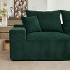 110In Oversized L-Shaped Sofa, Cloud Sectional Couch w/Chaise Throw Pillows, Soft Corduroy Boneless Foam Sofa for Living Rooms, Apartments, Dorms - 4 of 4