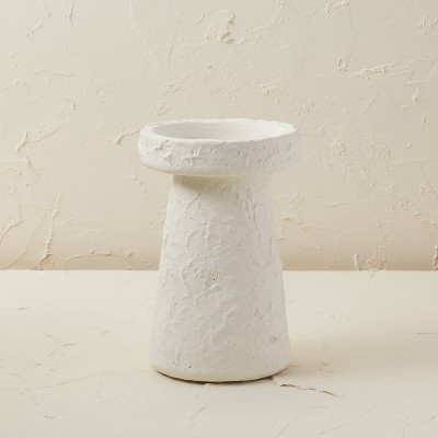 8" x 5" Terracotta Candle Holder Chalk White - Opalhouse™ designed with Jungalow™