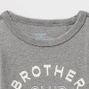 Toddlers 2pk Adaptive Long Sleeve 'Trucks/Brother' Graphic T-Shirt - Cat & Jack™ Dusty Blue/Heather Gray - 3 of 3
