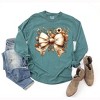 Simply Sage Market Women's Fall Flower Coquette Long Sleeve Garment Dyed Tee - 3 of 4