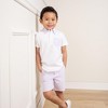 Hope & Henry Boys' Organic Short Sleeve Jersey Polo with Seersucker Trim, Kids - image 2 of 4