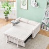 PAGED Corduroy Sofa Pull-Out Sofa Bed with Movable Tabletop and USB Ports for Living Room, Home Office - 3 of 4