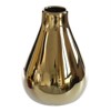 Fabulaxe Decorative Ceramic Modern Centerpiece Table Flower Vase, Gold - 4 of 4