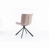 PAGED Swivel Dining Chairs Set of 2, Faux Leather Upholstered Dining Room Chairs with Metal Legs, Kitchen Chairs for Dining Room - 4 of 4