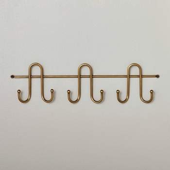Brushed Metal Swivel Coat Rack Brass Finish - Hearth & Hand™ With Magnolia  : Target