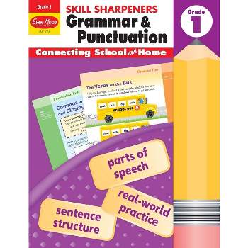 Skill Sharpeners: Grammar & Punctuation, Grade 1 Workbook - (Skill Sharpeners Grammar and Punctuation) by  Evan-Moor Educational Publishers