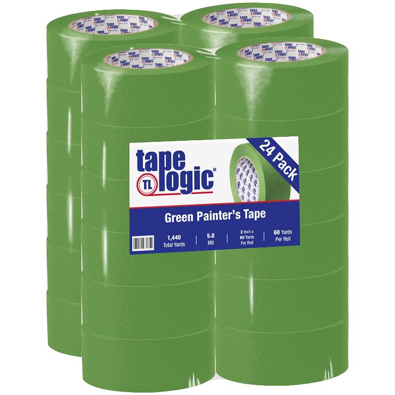 Tape Logic 3200 Painter's Tape 5.0 Mil 2" x 60 yds. Green 24/Case T9373200, 1 of 6
