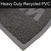 Evideco French Home Goods Welcome Outdoor Door Mat Semi Circle Scraper Front Door Rug PVC Non-Slip Backing 30" x 18" Grey - 4 of 4