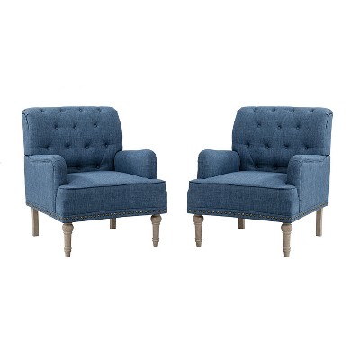 Set of 2 Naida Armchair with Carved Legs | ARTFUL LIVING DESIGN