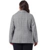 Agnes Orinda Women's Plus Size Business Casual Outfits Lapel Notch Trendy Formal Plaid Office Blazers - 4 of 4