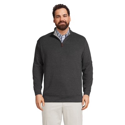 Lands' End Men's Bedford Rib Quarter Zip Sweater