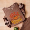 Simply Sage Market Fall Vibes Pumpkin And Leaves Lightweight Garment Dyed Sweatshirt - 3 of 4