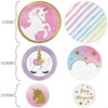 Big Dot of Happiness Rainbow Unicorn - Magical Unicorn Baby Shower or Birthday Party Giant Circle Confetti - Party Décor - Large Confetti 27 Count - 2 of 4
