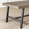 Industrial Dining Table for 6-8 People, Large Wooden Kitchen Table with Sturdy Metal Frame, Long Rectangular Dining Table Seats 6 - 3 of 4