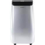 Amana Portable Air Conditioner AMAP101AW-2 with Remote Control for Rooms up to 250 sq ft Silver/Gray
