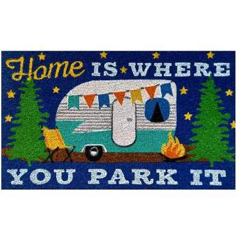 Home Is Where You Park It Coir Everyday Doormat 30" x 18" Indoor Outdoor Briarwood Lane
